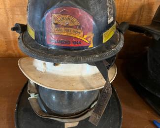 28. MSA Skullgard - Black - #5 - Size Unknown
29. MSA Topgard - White - Size Unknown - 
Chin Strap - No Shield
30. Cairns - Black - “Damascus Vol Fire Dept” - 1990 - Firefighter 3 - Chin Strap