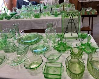 Green Depression Glass