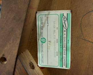 F28. Gunlocke Lawyer/Juror/Bank Chair							With Label