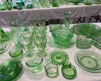 Green Depression Glass