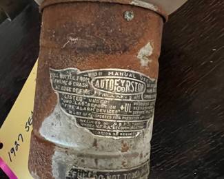 Auto Fyr Stop w/Glass Globe Fire Extinguisher,