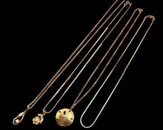 14K Gold Filled Necklaces Charms