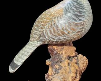 Hand Carved Ruffled Grouse 
