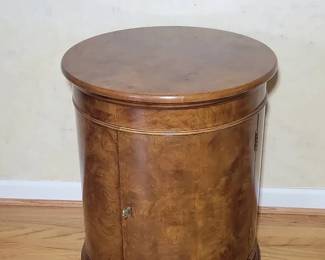 HENREDON Burl Drum Table