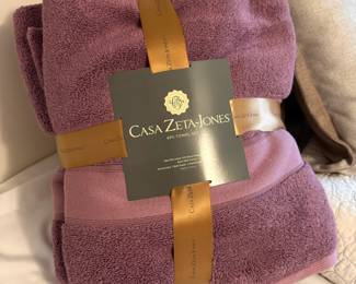 Casa Zeta-Jones 6 Piece Purple Towel Set 