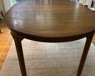 Davis Cabinet Co. Tan Teak Oval Dining Table