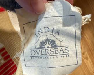 India Overseas Pennsylvania Dutch Folk Art Style Rug