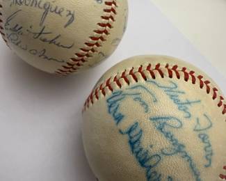 1968 California Angels Autographed Baseballs