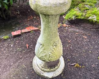 Concrete Bird Bath Pedestal