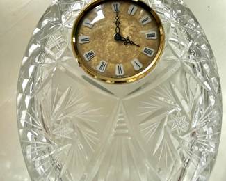 ACC Germany Lead Crystal Mantel Clock 