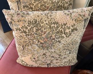 Floral Tapestry Throw Pillows