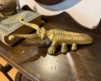 Solid Cast Brass Beetle Boot Jack Doorstop