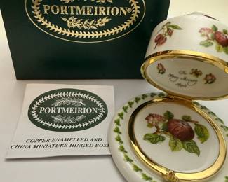 Portmeirion Pomona Miniature Hinged Trinket Box
