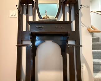 Early 20th Century Antique Arts and Crafts Hall Tree 