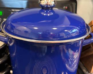 Emo Celje Blue Enamel Stock Pot