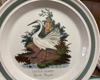 Portmeirion Birds of Britain “Little Egret" Chop Plate