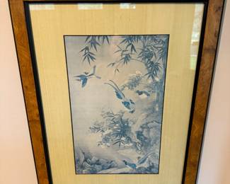 Framed Chinese Bird Print