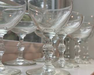 Set of 10 Champagne Coupe Glasses