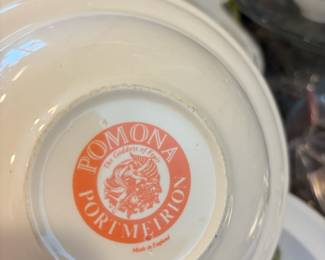 Portmeirion Pomona Dishes - 2 Dinner Plates, 2 Dipping Bowls