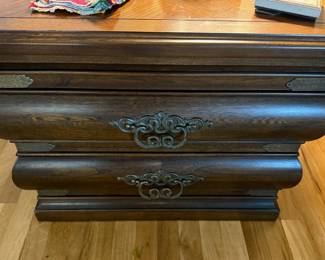 Spanish Style Double Drawer Nigh Stand