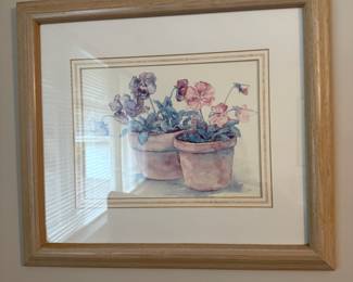 Framed & Matted Print "Two Pots" by Jodi Jensen