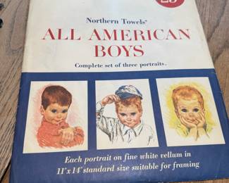 Circa 1950s Northern Tissue American Beauty Portraits-Nursery Prints