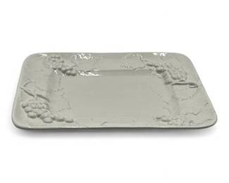 Italian Ceramic Grape Motif Serving Tray Made in Italy