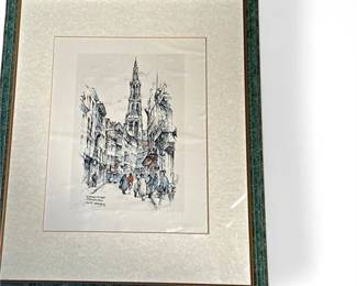 Jan Korthals Framed Print Kammenstraat Antwerpen Belgium