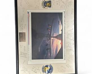 Military Airlift Command C-141 Starlifter Signed Memorial Photo
