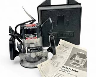 Vintage Craftsman Router Model 315.17381 w/ Case & Manual