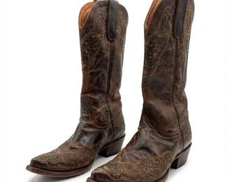Pair Of Viridiana Old Gringo Tooled Leather Cowboy Boots Women's 7.5