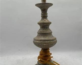 Textured column/Baluster Table Lamp Base With Speckled Finish