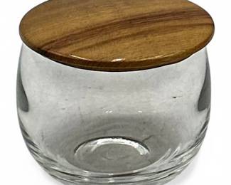 Oregon Myrtlewood Glass Storage Jar