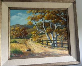 Framed Landscape Oil Paintings by Doris Floyd