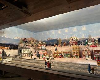 Christmas Train Village Set