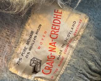 Craig-Na-Creidhe Scotland Mohair Blend Throw Blanket 