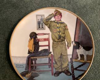 Norman Rockwell "Can't Wait" Boy Scouts of America Collector Plate 