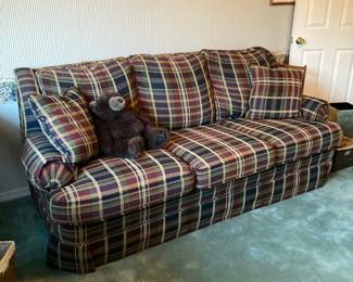 Sleephaven by Flexsteel Plaid Sleeper Sofa