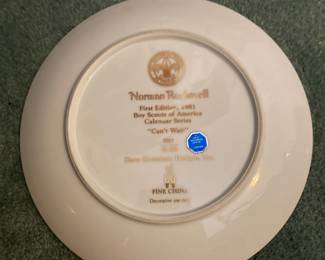 Norman Rockwell "Can't Wait" Boy Scouts of America Collector Plate 