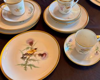 Hutschenreuther Selb Bavaria Audubon Bird Dish Set