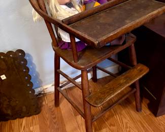 Antique highchair 