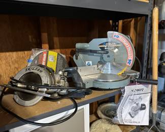 Skilsaw Corded Circular Saw, Delta 10" Power Miter Saw