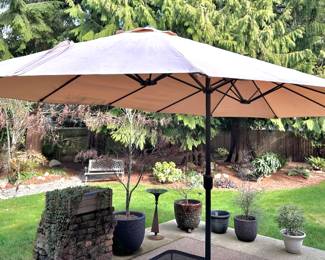 Patio Watcher Double SIded Patio Umbrella