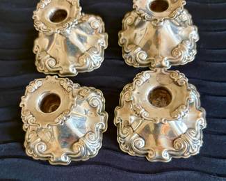 Silverplate Carl Cohr Denmark ATLA candlesticks