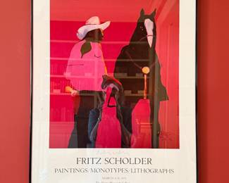 Signed Scholder poster