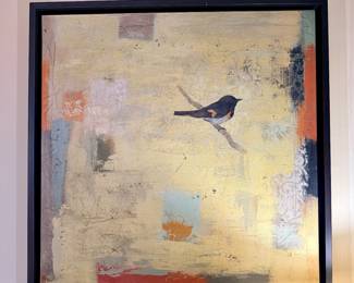 Paul Brigham, "American Redstart", dated 2004.  24" x 24"