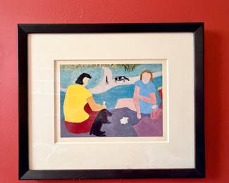 Milton Avery print; Susan Calloway frame