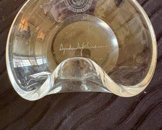 Lyndon Johnson memorabilia, including this ashtray