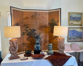 Mid C Asian , carved Sculptures & more..