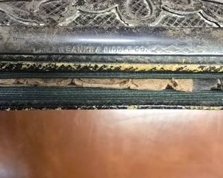 Banks and Biddle co sterling silver overlay antique journal !